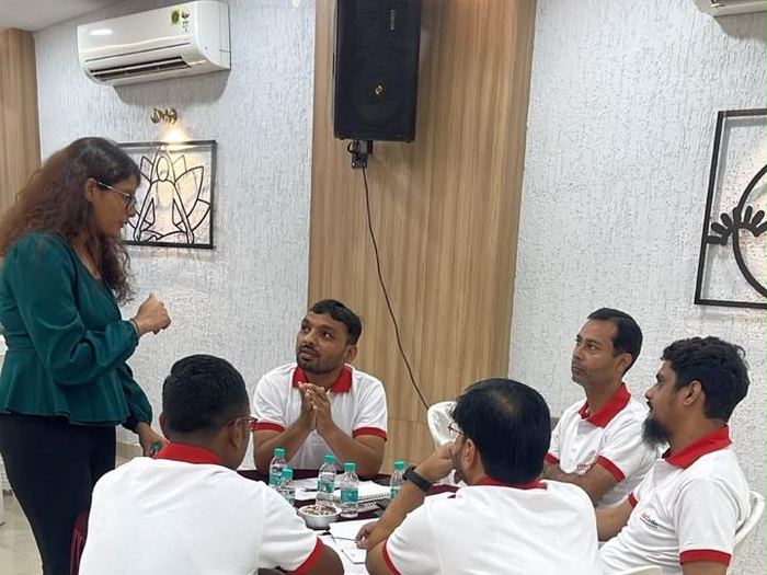In-person facilitation with a social enterprise team